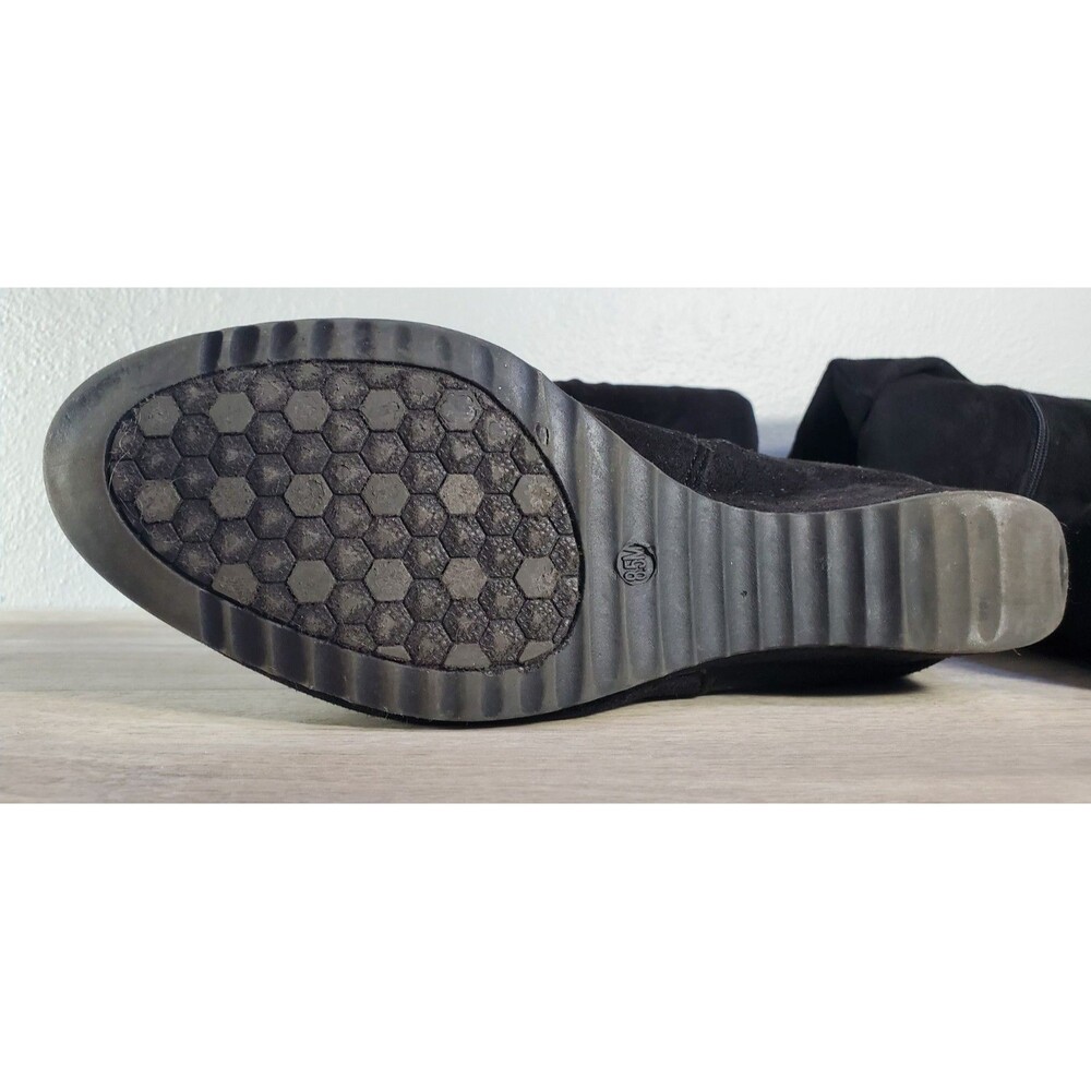 Women's Department 222 Bealls 8.5 Angelina Black Mid Casual Boots Zippered 8.5 - Picture 7 of 11